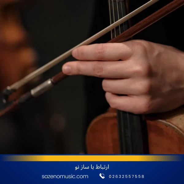 نحوه آموزش دست گرفتن ویولن و آرشه کشی 3 نحوه دست گرفتن ویولن و آرشه کشی