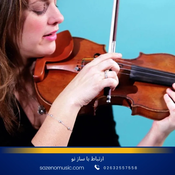 نحوه آموزش دست گرفتن ویولن و آرشه کشی 2 نحوه دست گرفتن ویولن و آرشه کشی