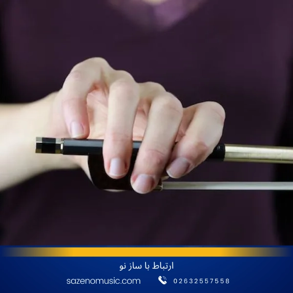 نحوه آموزش دست گرفتن ویولن و آرشه کشی 1 نحوه دست گرفتن ویولن و آرشه کشی